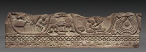 Sektion af en håndteringsskinne, c. 150 f.Kr. af Unbekannt