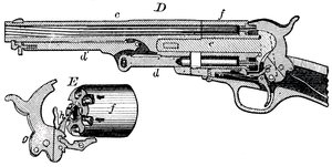 Snitbillede af Colt-revolveren, c1880 af Unbekannt