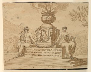 Grafmonumentet for filosofen grev Alessandro Verri af Unbekannt
