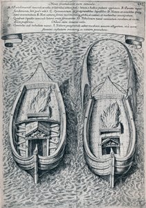 Fireskib fra det syttende århundrede, c1660 af Unbekannt