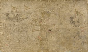 Shah Jahan og hans søn Dara Shikoh Hunting, s. 1790. af Unbekannt
