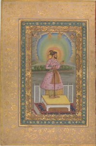 Shah Jahan på en terrasse, 1627. af Unbekannt