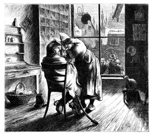 Barbering af fjenden ved Montmirail, 1870 af Unbekannt