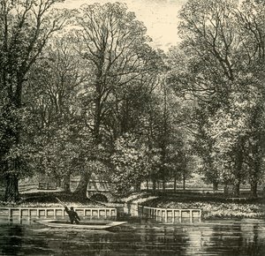 Sheep Bridge og Sixth Form Bench, 1911. af Unbekannt