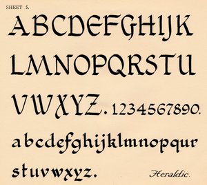 Ark 5, fra en portefølje af alfabeter, 1929 af Unbekannt