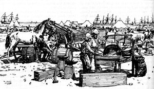Shoeing Forge fra New South Wales Artillery ved Suakim, c1885, 1902 af Unbekannt