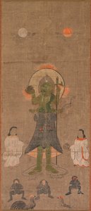 Shomen Kongo: The Blue-Faced Kongo, 1600-tallet. af Unbekannt