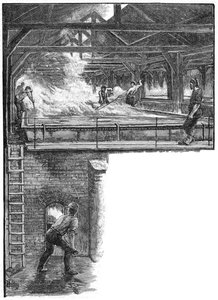 Skovlesalt ved South Durham Salt Works, 1884 af Unbekannt