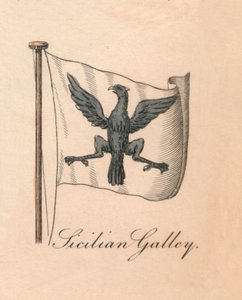 Siciliansk Galley, 1838 af Unbekannt