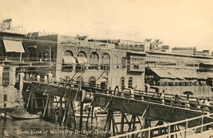 Set fra siden af Whiteley Bridge, Basra, c1918-c1939. af Unbekannt
