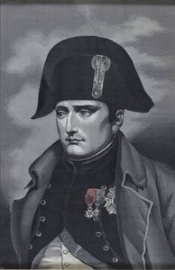 Silkevævningsportræt af kejser Napoléon I Bonaparte 1769-1821 af Unbekannt