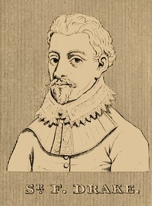 Sir Francis Drake, c1540-1596, 1830. af Unbekannt