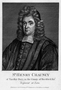 Sir Henry Chauncy, engelsk advokat, pædagog og antikvar, 1802 af Unbekannt