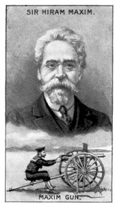 Sir Hiram Stevens Maxim, opfinder af Maxim Gun, c1924 af Unbekannt