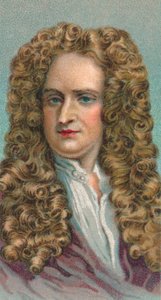 Sir Isaac Newton 1643-1727, engelsk matematiker, astronom og fysiker, 1924 af Unbekannt