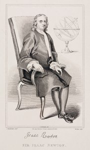 Sir Isaac Newton, engelsk matematiker og fysiker, c 1725 af Unbekannt
