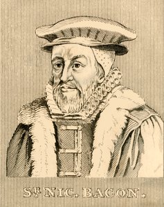 Sir Nicholas Bacon, 1510-1579, 1830. af Unbekannt