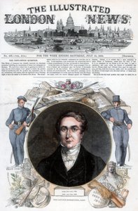 Sir Robert Peel, 1850 af Unbekannt