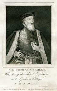 Sir Thomas Gresham, britischer Kaufmann und Finanzier, 16. Jahrhundert von Unbekannt