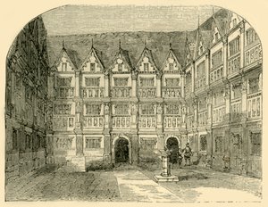 Sir Thomas Greshams hus i Bishopsgate Street, c1872. af Unbekannt