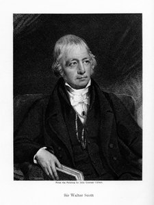 Sir Walter Scott, 1. Baronet, produktiv skotsk historisk romanforfatter og digter, 1800-tallet af Unbekannt
