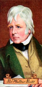 Sir Walter Scott, taget fra en række cigaretkort, 1935 af Unbekannt