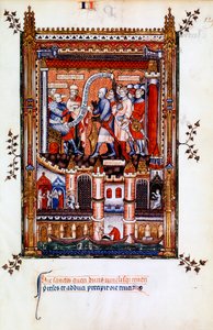 Sisinnius beordrer arrestationen af St Denis, 1317 af Unbekannt