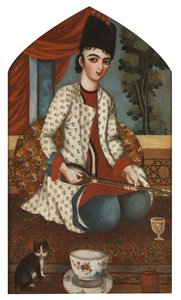 Sitarspiller, ca. 1830-1840. af Unbekannt