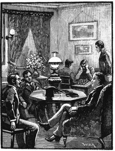 Stue i YMCA, Exeter Hall, London, 1887 af Unbekannt