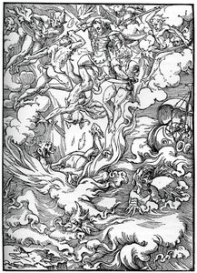 Skitse til The Last Judgment i Gerard dEuphrate, Paris, 1549, 1870 af Unbekannt