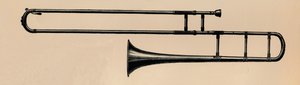 Slide Trombone, 1895. af Unbekannt