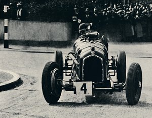 Smart kurvekørsel i I.O.M. Race: The Hon. Brian Lewis, 1937 af Unbekannt