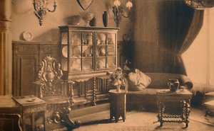 Rygerum på den cubanske ambassade i Bruxelles, Belgien, 1927. af Unbekannt