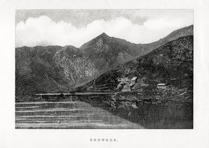 Snowdon, Wales, 1896 af Unbekannt