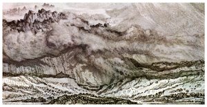 Snowdon, en storm der nærmer sig, 1853 1956 af Unbekannt