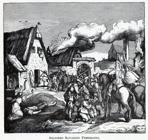 Soldater hærger Pommern, 1882 af Unbekannt