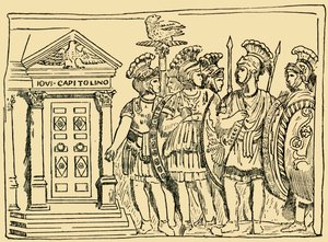 Soldater fra den berømte prætoriangarde i Rom, c1930. af Unbekannt