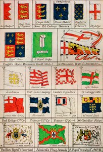 Nogle fortidens flag, c1800-tallet. af Unbekannt
