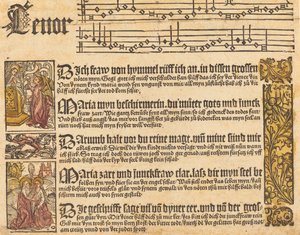 Sang til jomfruen, ca. 1500. af Unbekannt