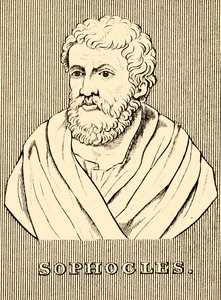 Sofokles, c497-405 f.Kr., 1830. af Unbekannt