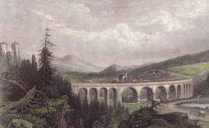 Sydbane. Viaduct Payerbach, Semmering af Unbekannt
