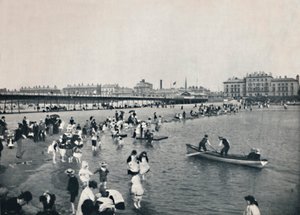 Southport - The Pier and the South Lake, 1895 af Unbekannt