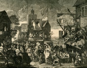 Southwark Fair. Efter Hogarths Picture, c1878. af Unbekannt