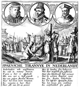 Spansk henrettelse af huguenotter, c1565 af Unbekannt