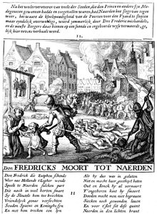 Spanske tropper afbrænder bygninger og massakrerer under spansk herredømme i Holland, 1567-73 af Unbekannt