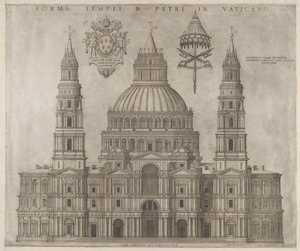 Mirror of Roman Magnificence: St. Peters, 1547. af Unbekannt