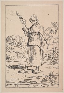 Spinner fra Auvergne, 1830-99. af Unbekannt