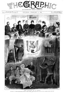 Spirit afsløret ved en London-seance, 1880 af Unbekannt