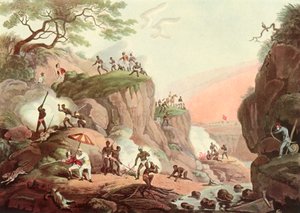 Sport i Indien - Rygende ulve fra deres jorder, c1808, 1901. af Unbekannt