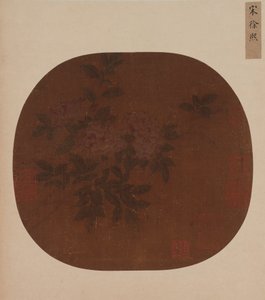 Spray af roser, Ming-dynastiet, 1368-1644. af Unbekannt